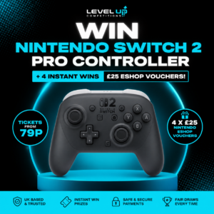Win a Nintendo Switch 2 Pro Controller + 4 Instant Wins of £25 Nintendo eShop Credit!